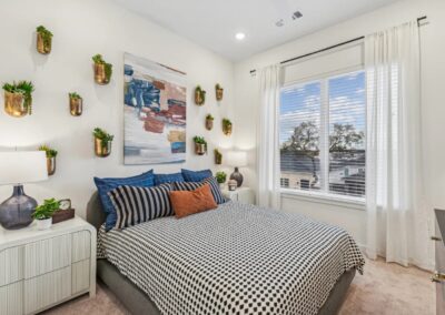 Guest room in Stone Oak townhome