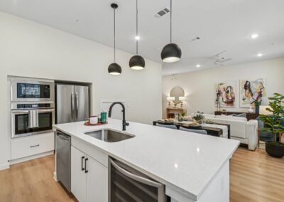Stone Oak townhome kitchen