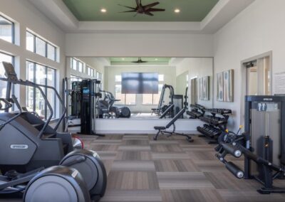 Expansive fitness center with free weights at SA1335 in New Braunfels - Apartment Buddy
