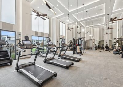 Luxury Fitness Center with state-of-the-art cardio equipment at SA1353 in New Braunfels - Apartment Buddy.