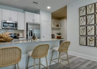 Chef-inspired kitchen featuring stainless steel at SA1351 - Apartment Buddy